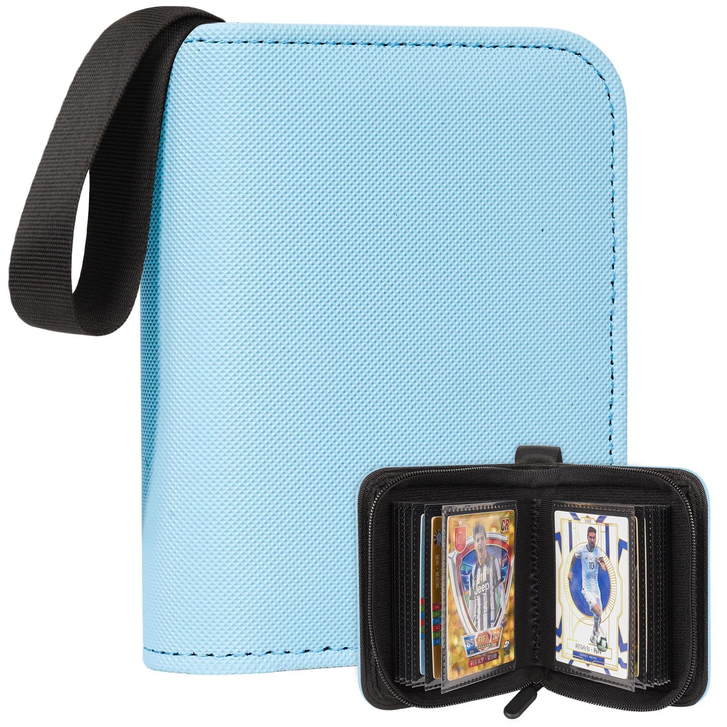 ENJOHN 1 Pocket Card Binder – Holds 40 Cards, 20 Pages, Side-Loading Mini Binder for TCG MTG Sports