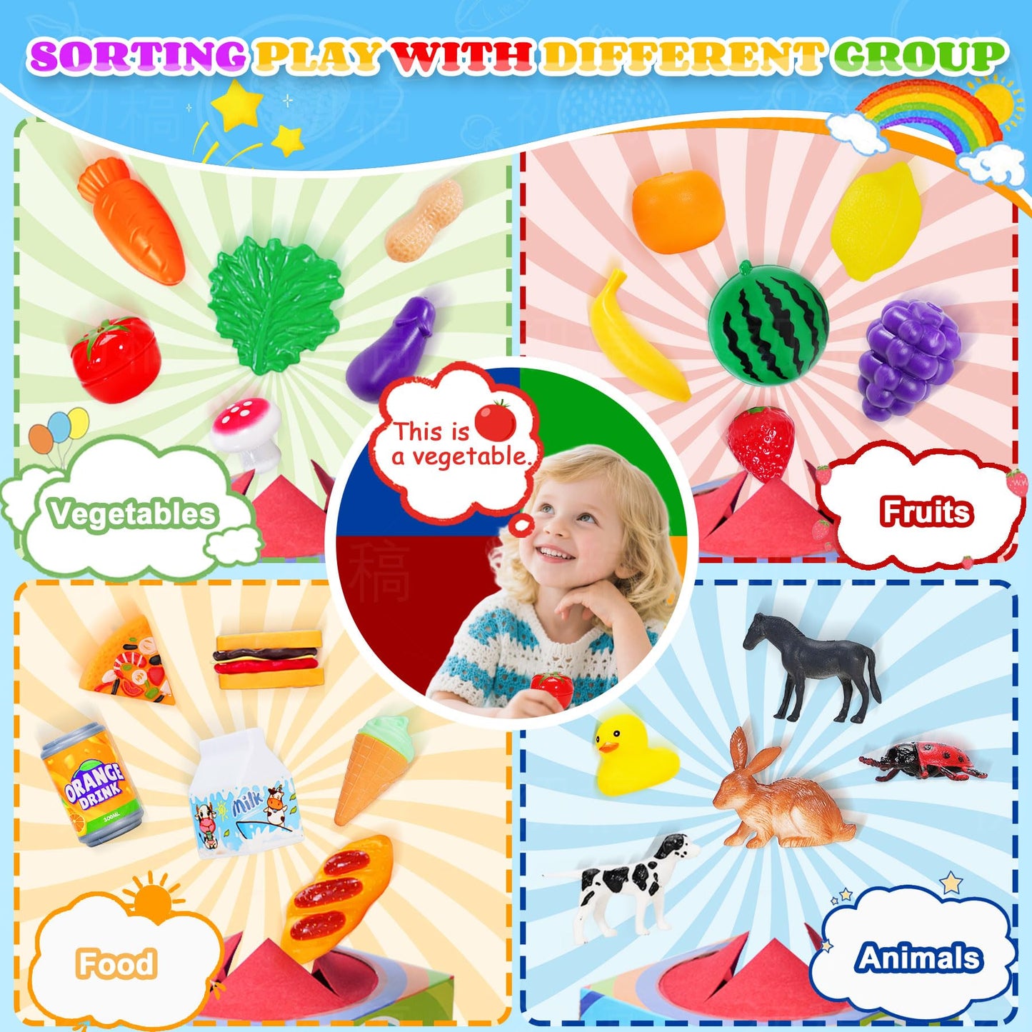 Enjoyjoy Mystery Box: 58-Piece Alphabet & Montessori Speech Therapy Toys for Toddlers 3-6