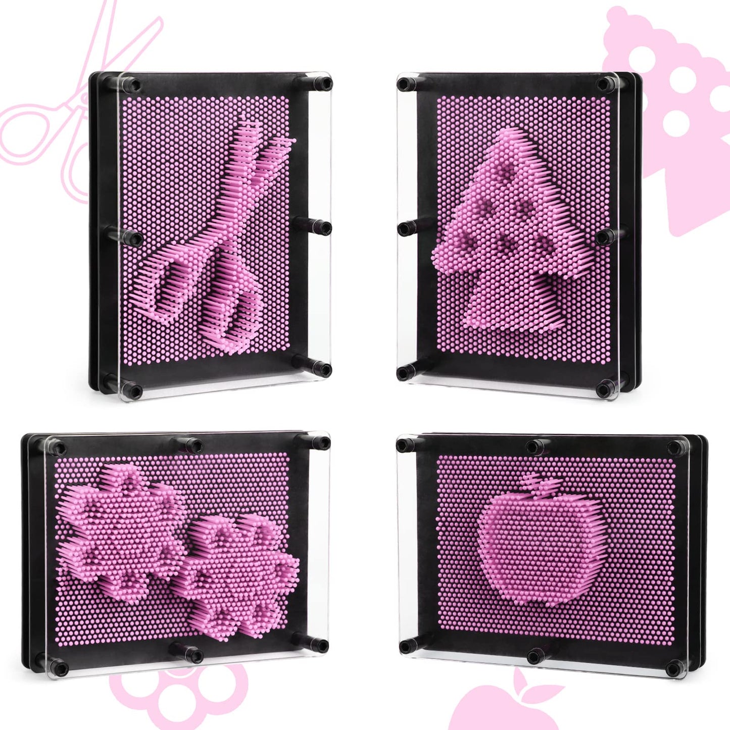 ENJSD 3D Pin Art Toy – Creative Pin Art Board for Kids 3–12