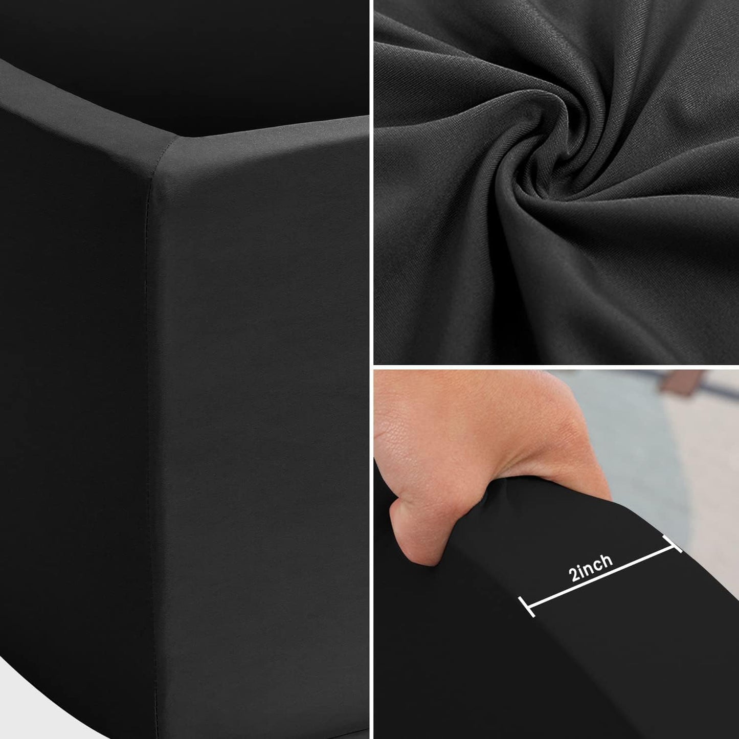 ENMOGO Foam Ball Pit Square Black – Soft Toddler Play Space