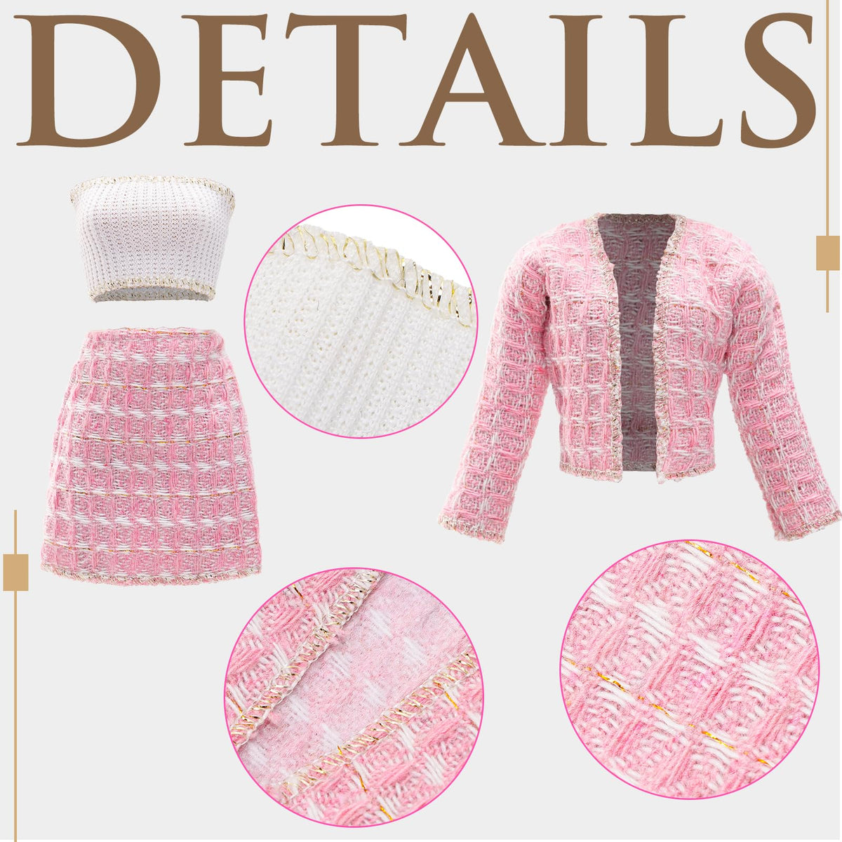ENOCHT 15-Piece Doll Clothes Set for 11.5-Inch Dolls – 6 Complete Outfits, Shoes & Accessories