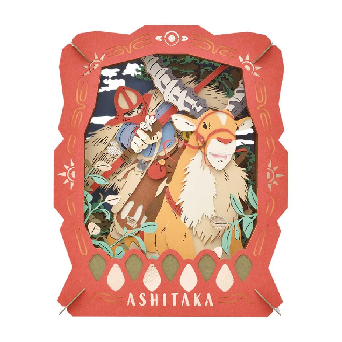 Ensky Princess Mononoke Ashitaka Paper Theater Craft – Collectible Diorama Kit