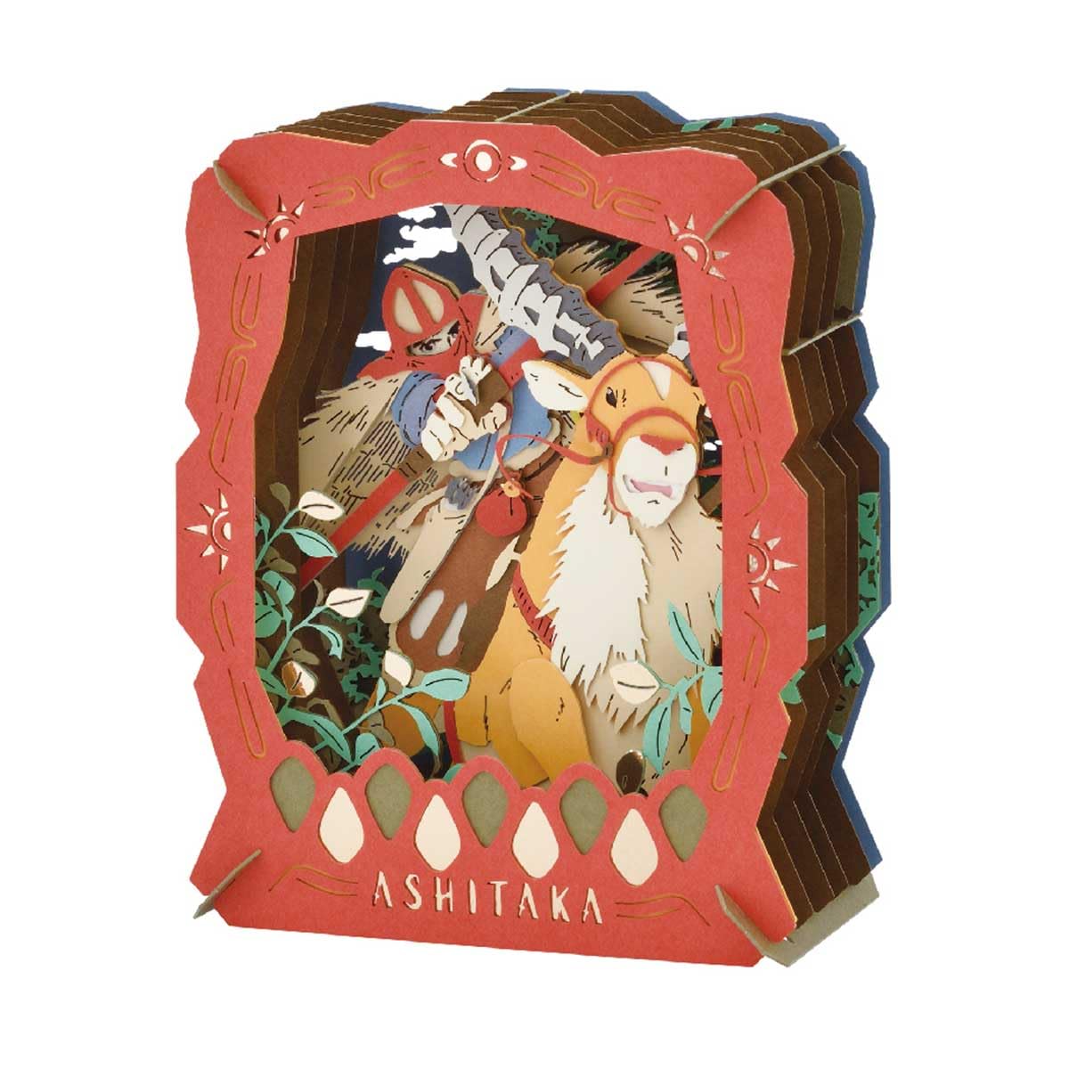 Ensky Princess Mononoke Ashitaka Paper Theater Craft – Collectible Diorama Kit