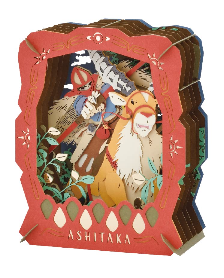 Ensky Princess Mononoke Ashitaka Paper Theater Craft – Collectible Diorama Kit