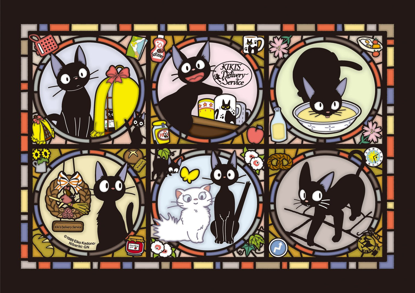 Ensky Kiki's Delivery Service Jiji Art Crystal Puzzle (208-AC02) – Official Studio Ghibli Merchandise