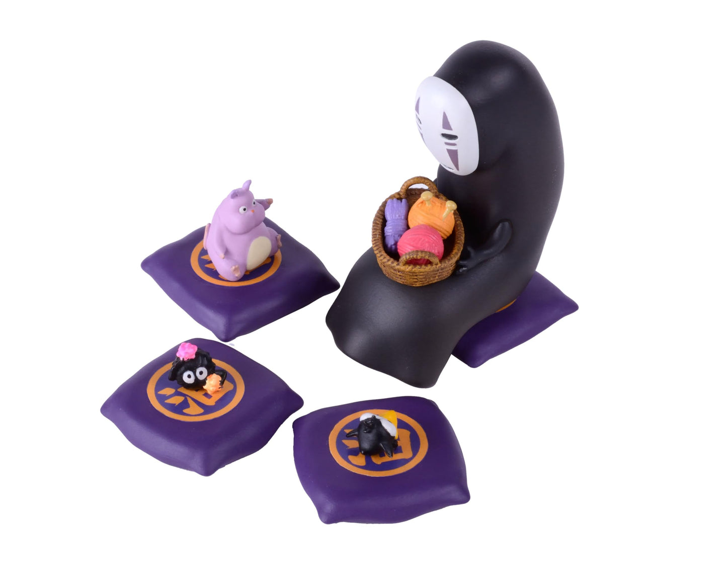 Ensky Spirited Away Nosechara Stacking Figures — No Face & Friends (Licensed)