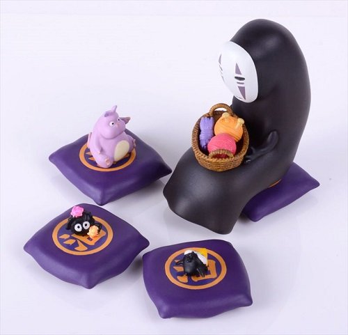 Ensky Spirited Away Nosechara Stacking Figures — No Face & Friends (Licensed)