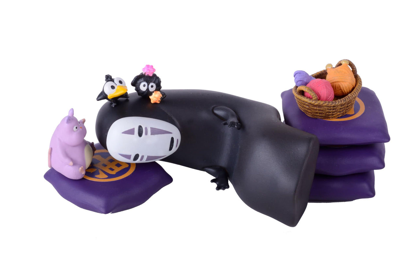 Ensky Spirited Away Nosechara Stacking Figures — No Face & Friends (Licensed)