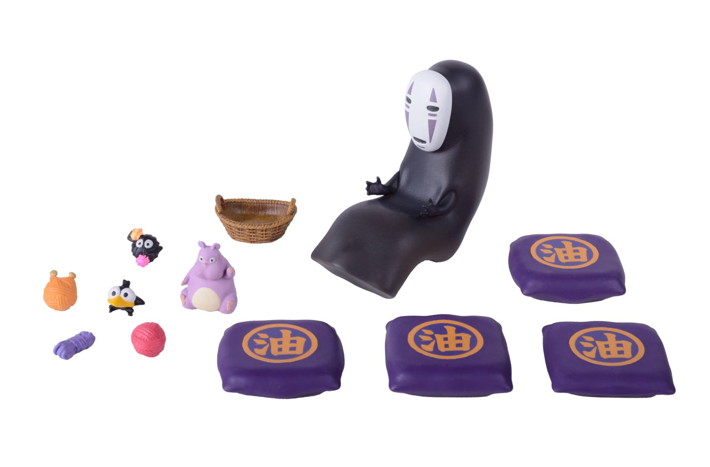 Ensky Spirited Away Nosechara Stacking Figures — No Face & Friends (Licensed)