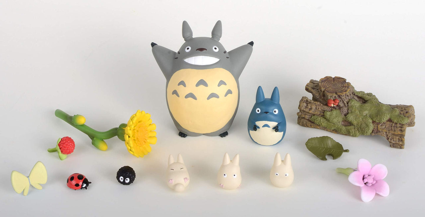 Ensky My Neighbor Totoro Nosechara Stacking Figures - 13-Piece Flower Set (Official US License)
