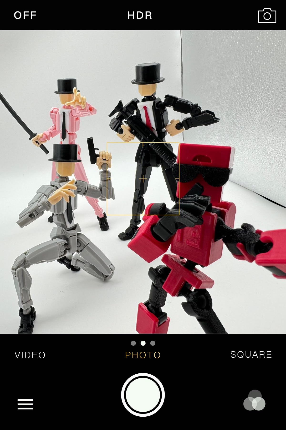 Enttgo MINI13 Red – Assembly-Completed 6.65-Inch 3D Printed Action Figure with Movable Joints