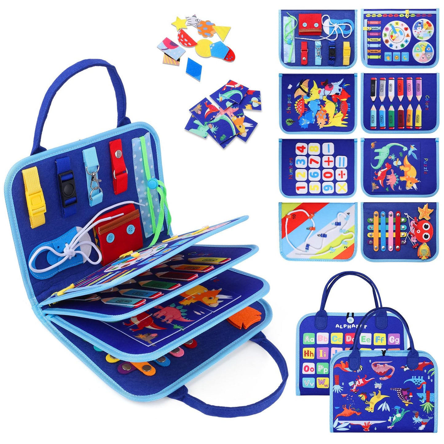 Envyvip Busy Board - Montessori Sensory Toy for Toddlers Aged 1-4 | Learning & Fine Motor Skills