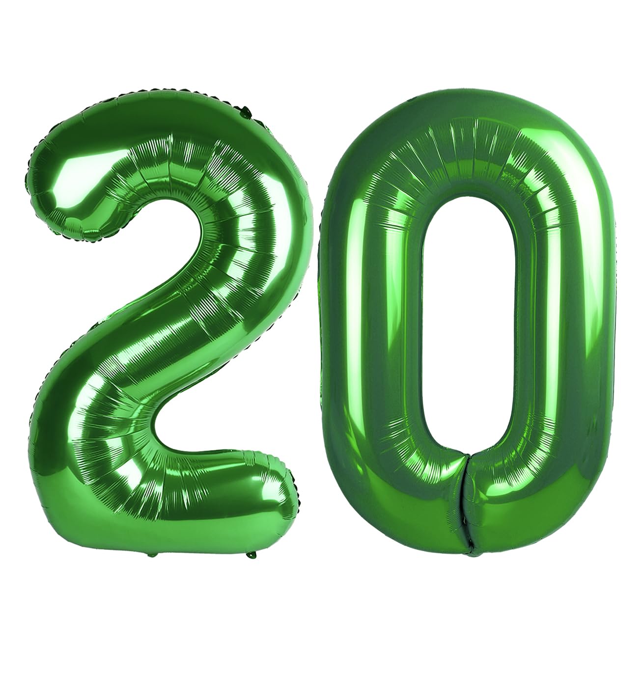 Enyeopd 20 Number Balloons - Dark Green 40-Inch Birthday & Event Decor
