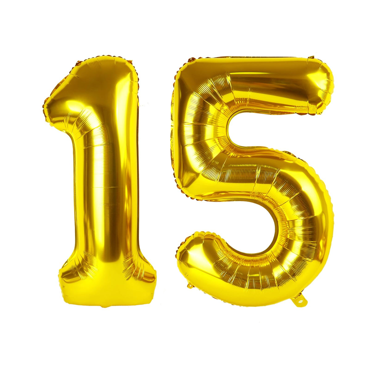 Enyeopd 40-Inch 15-Number Gold Balloon – Birthday Party Decor & Photo Prop