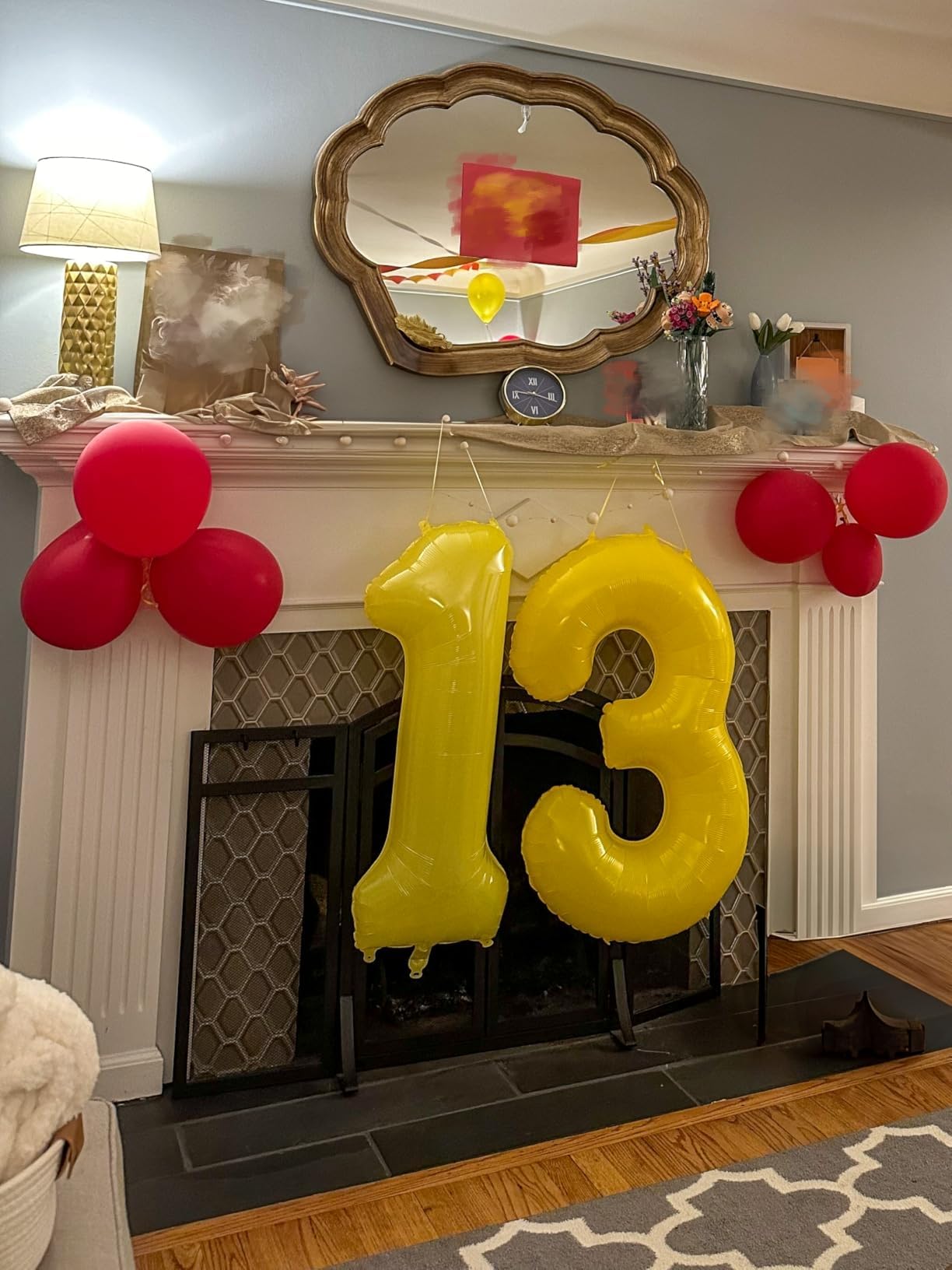 Enyeopd 40-Inch Yellow Number Balloon – Milestone Birthday Decor for 3, 13, 23, 30 | Party Decor