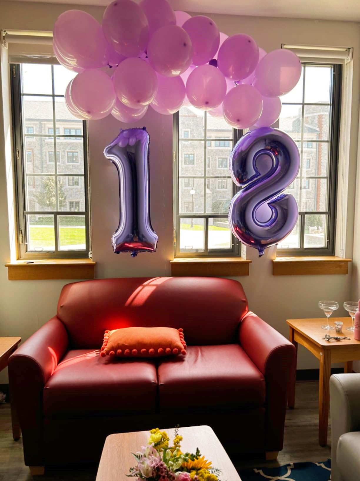 Enyeopd 40in Number 18 Balloon – Purple Milestone Birthday & Event Decor