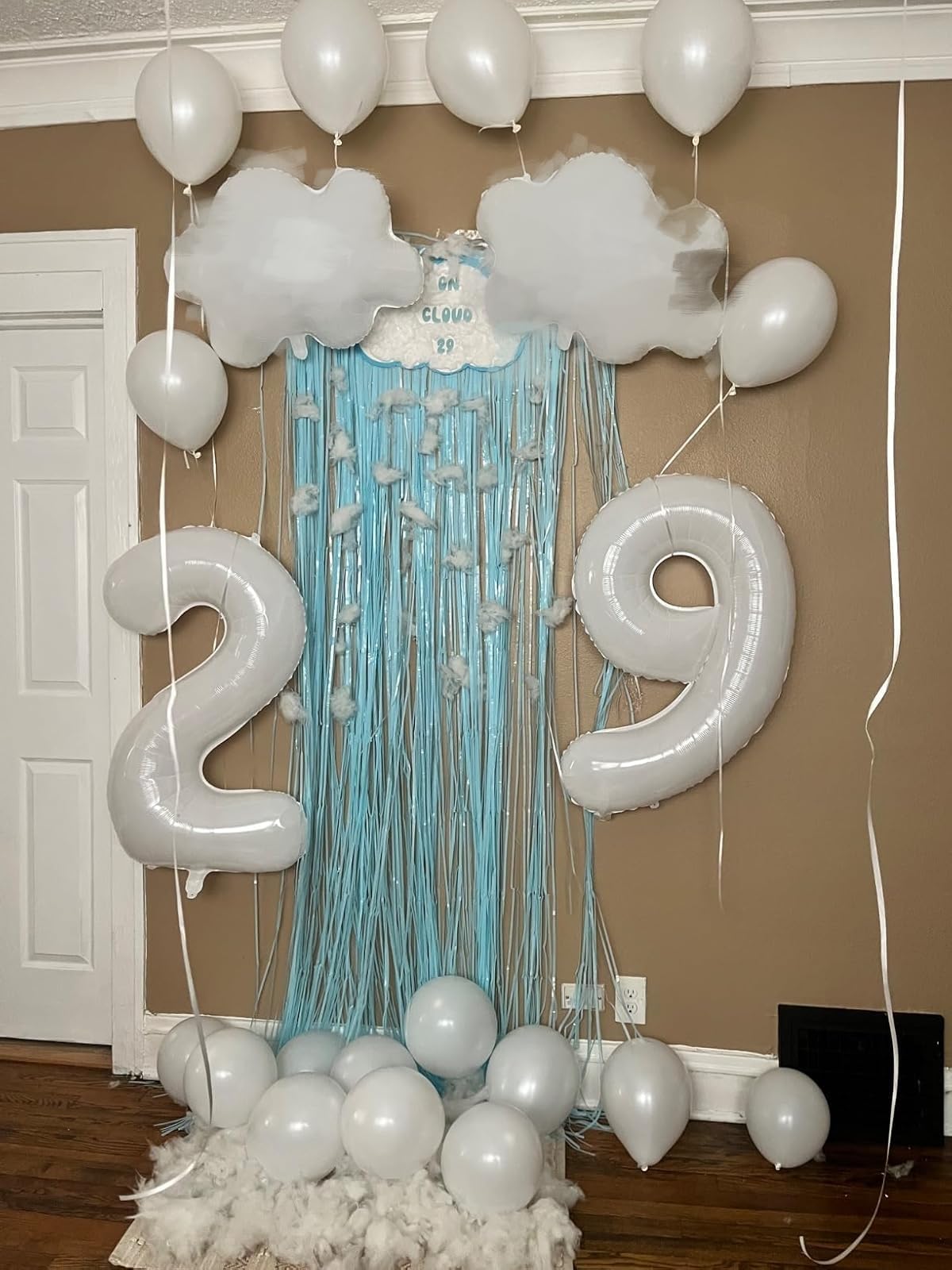 Enyeopd White Birthday Number Balloon 40-Inch – 2 for Celebrations (Baby Shower, Graduation, Wedding)