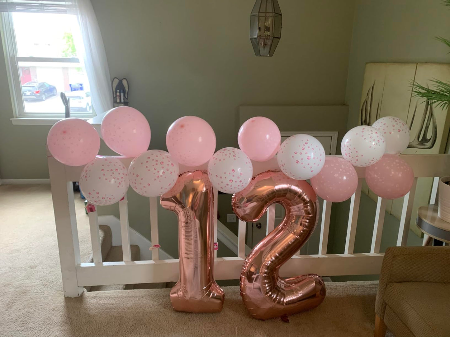Enyeopd Number 14 Balloon – 40-Inch Rose Gold Birthday Numerals for 14th Party