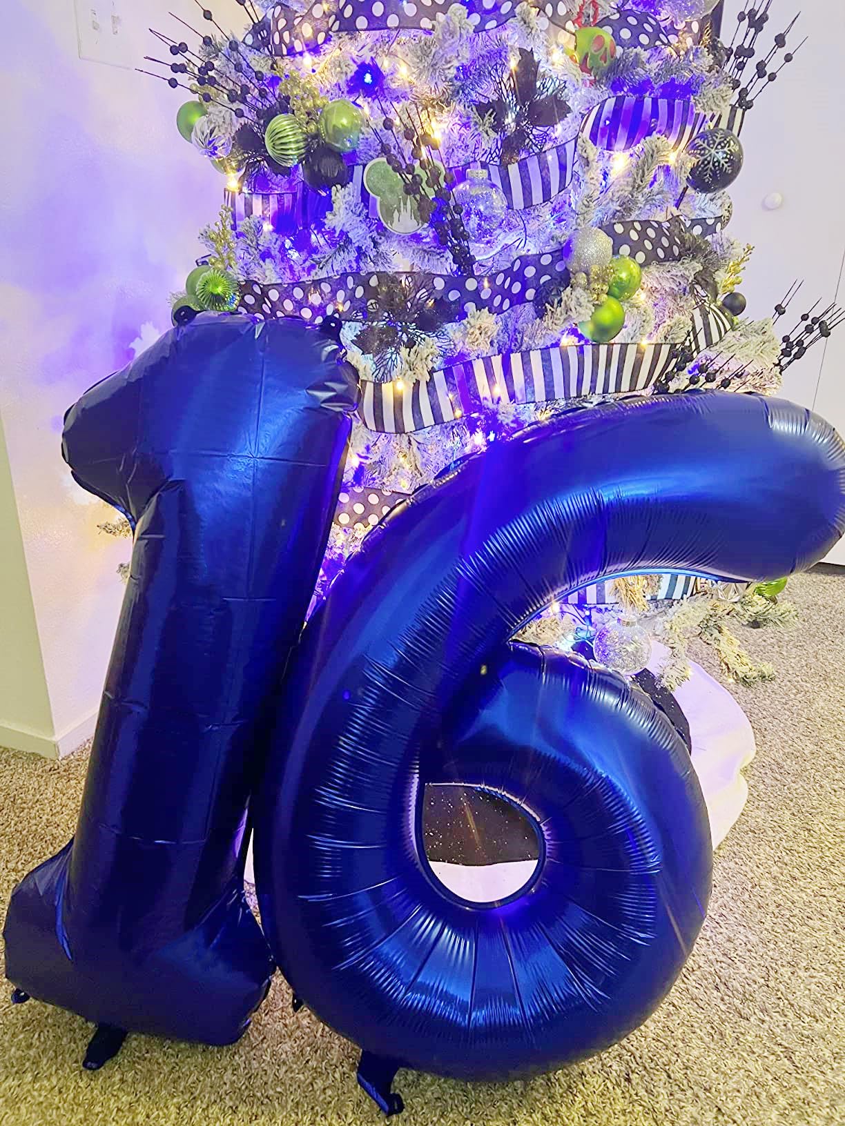 Enyeopd 40-Inch Dark Blue Number 6 Balloon – Birthday & 2026 Celebration Decor