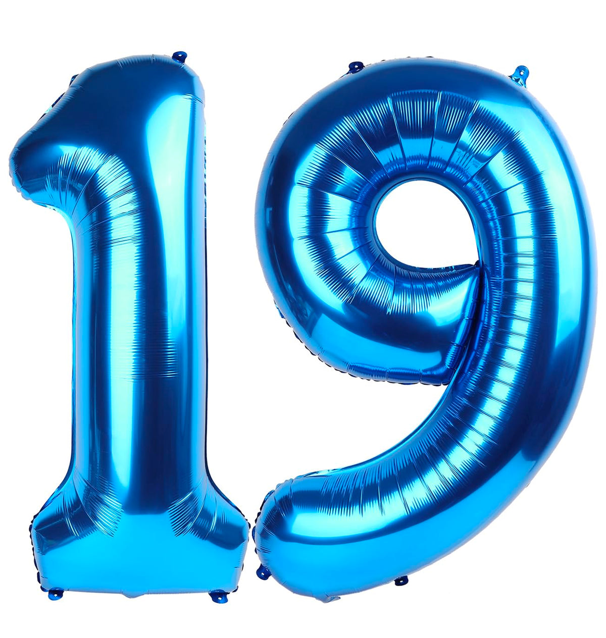 Enyeopd Dark Blue 40in Number Balloon 19 - Large Birthday & Event Decor