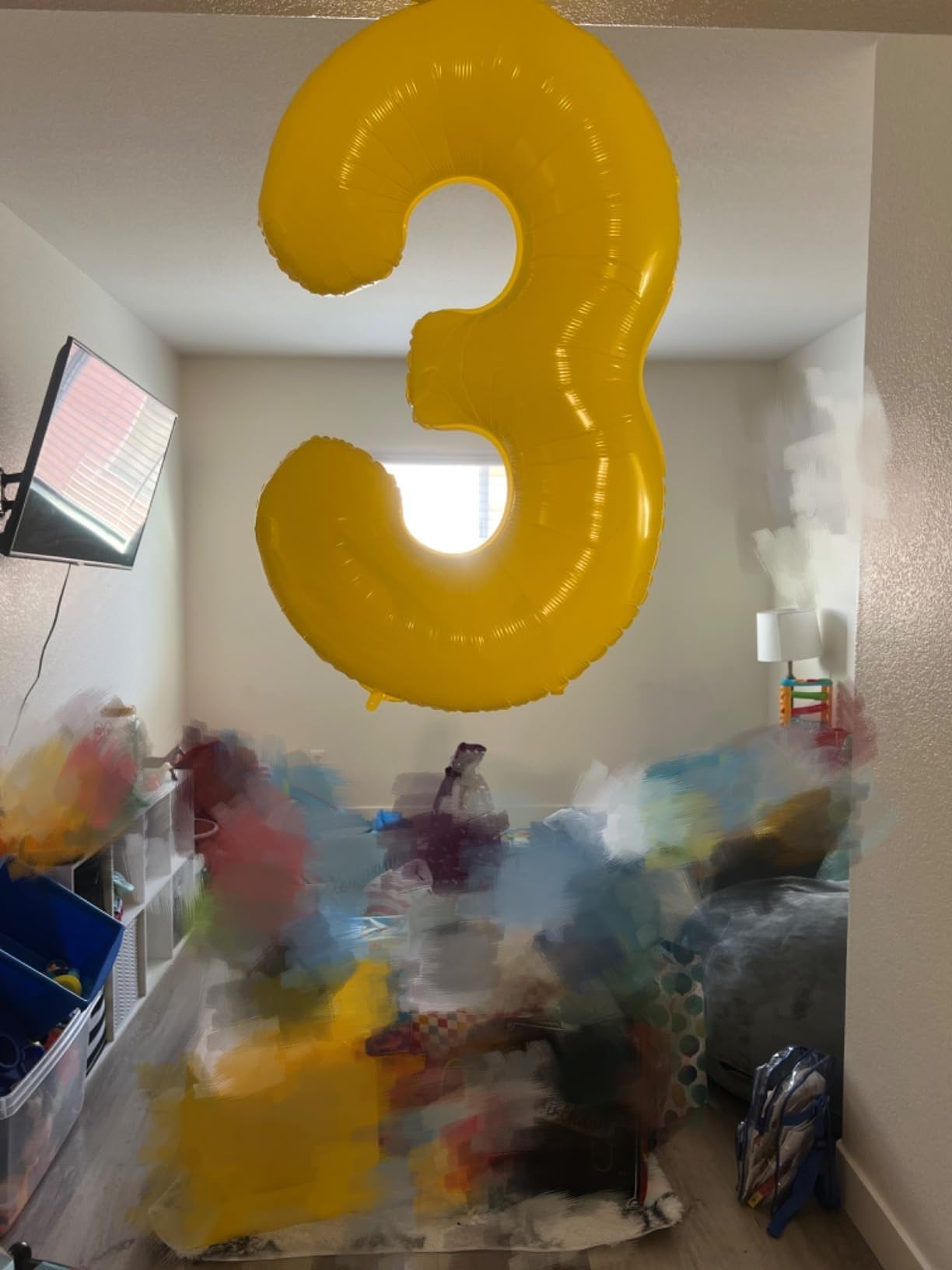 Enyeopd 40-Inch Yellow Number Balloon – Milestone Birthday Decor for 3, 13, 23, 30 | Party Decor