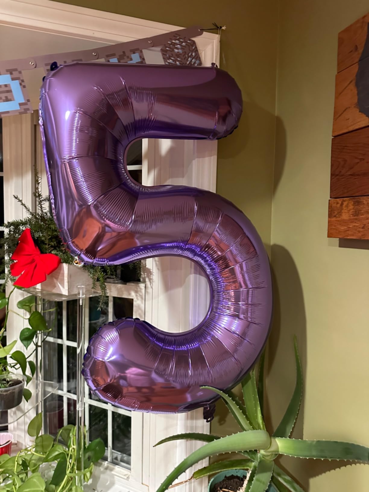 Enyeopd 15th Birthday Decorations - Purple 40-Inch Balloon Numbers, 1-60 Range, Premium Party Decor