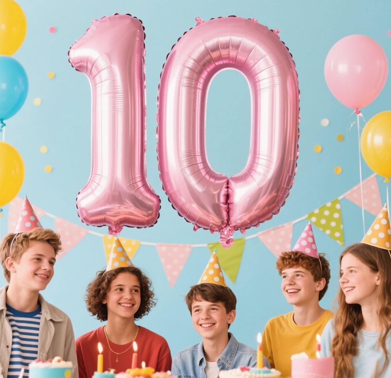Enyeopd Zero Balloon Numbers 40-Inch Pearl Pink – Birthday & Event Decor