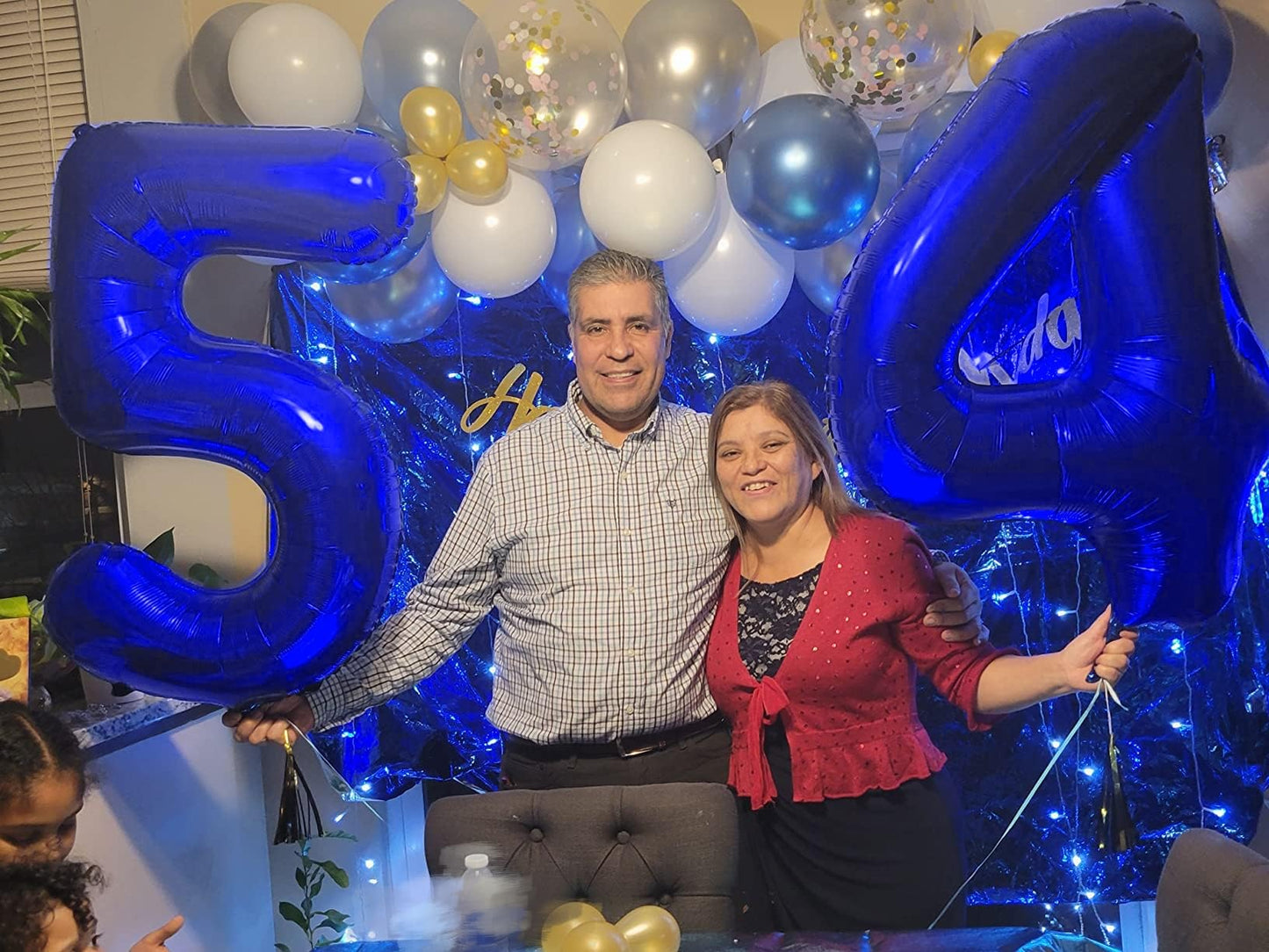 Enyeopd Navy Blue Number 4 Balloon – 40 Inch Big Balloon for 4th Birthday and Milestone Decor