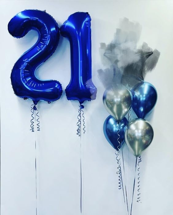 Enyeopd Navy Blue Number 4 Balloon – 40 Inch Big Balloon for 4th Birthday and Milestone Decor
