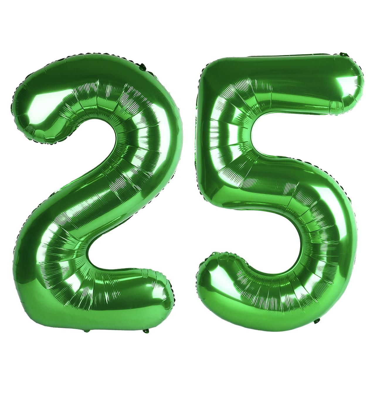 Enyeopd Number 25 Balloon Set – 40-Inch Dark Green, 2-Pack for Milestones