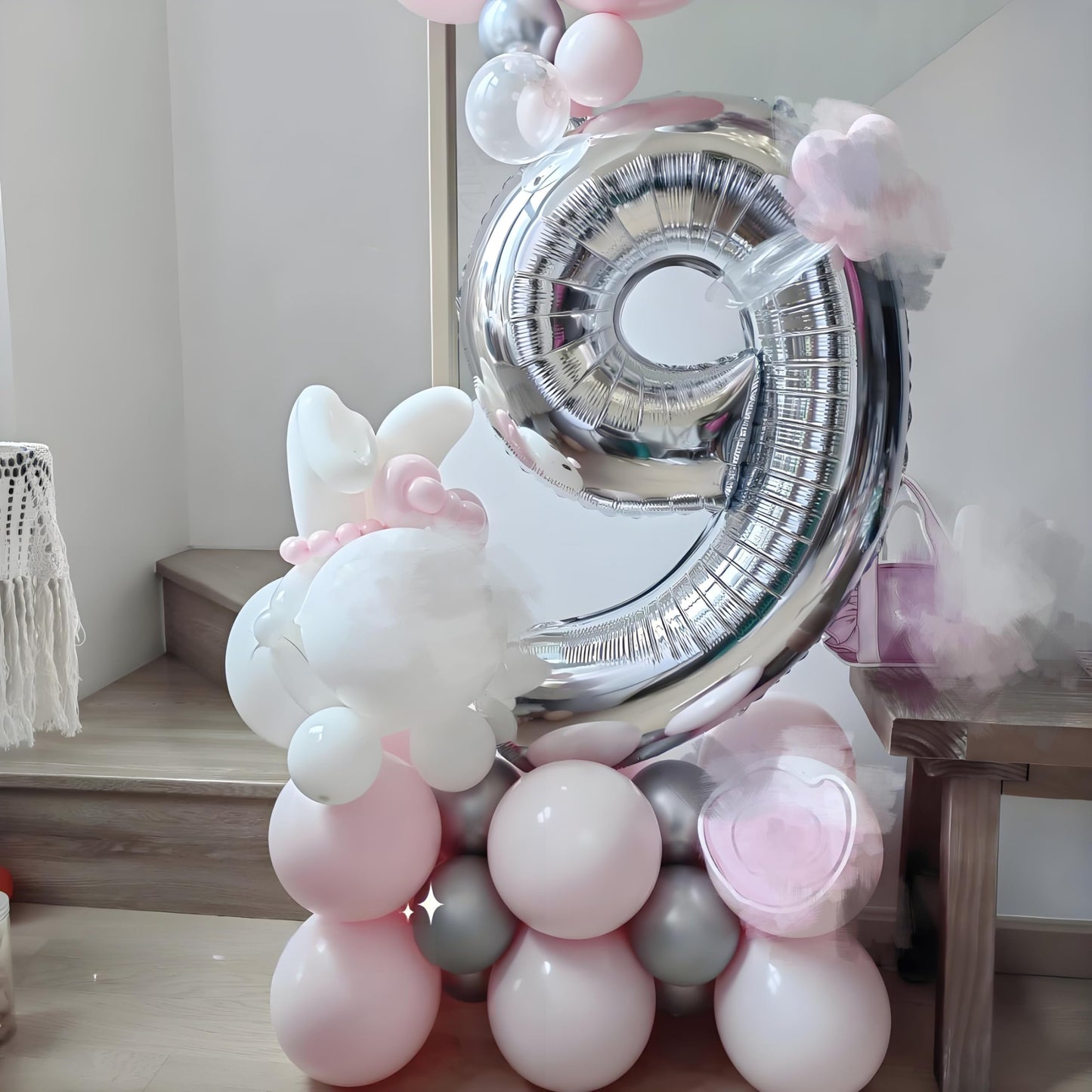 Enyeopd Number 60 Balloon 40-Inch Silver – Milestone Birthday Party Decoration