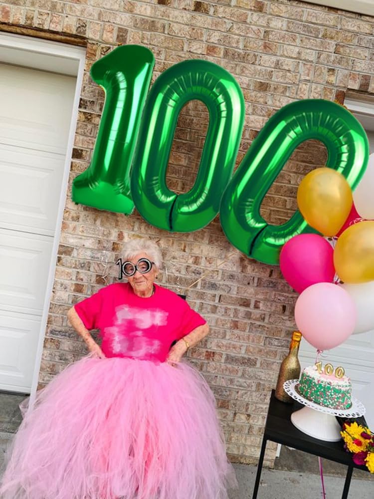 Enyeopd 40 Inch Dark Green Number 10 Balloon – Milestone Birthday & Event Decor
