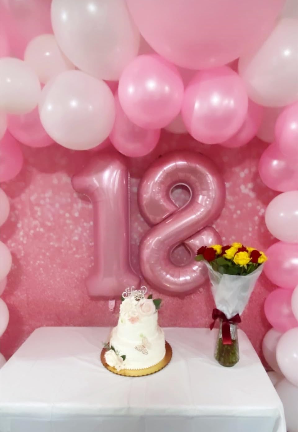 Enyeopd Pearl Pink 40-Inch Number Balloon – 4th Birthday & Milestone Celebrations