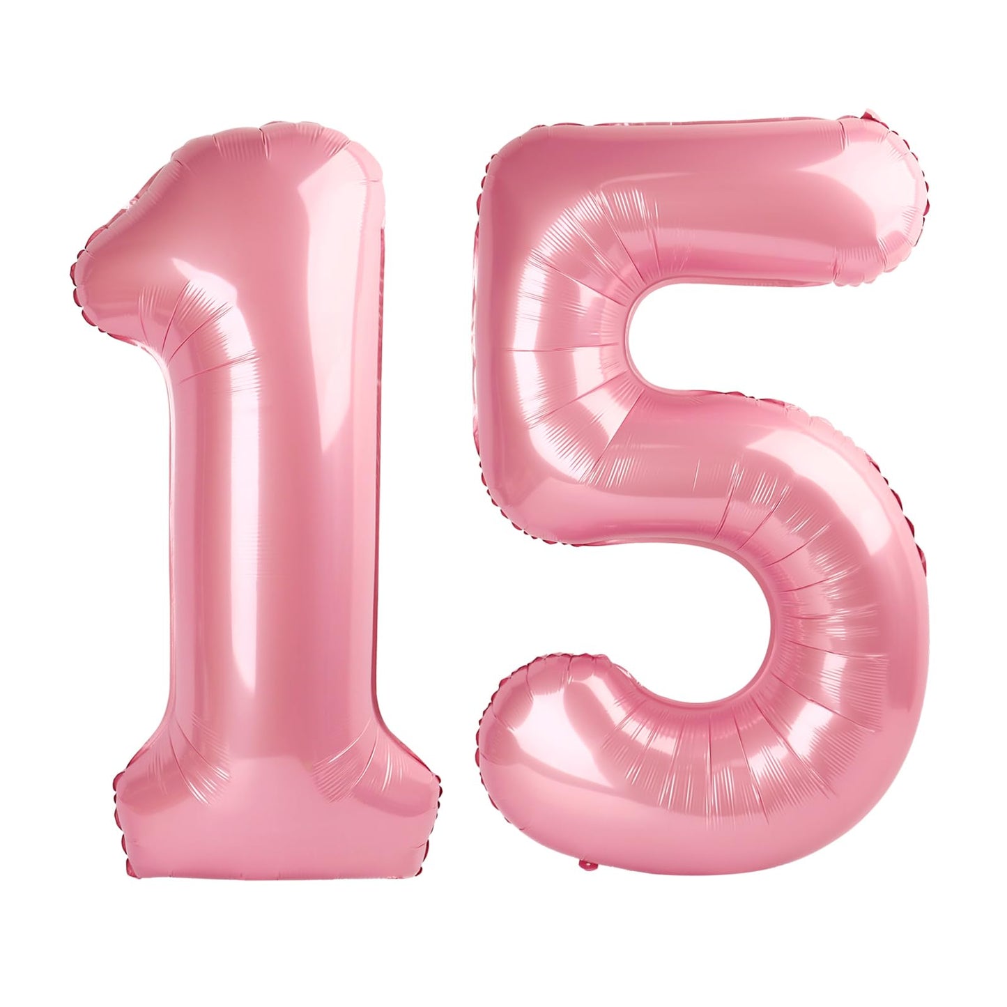 Enyeopd Pink 15 Balloon Number — 40-Inch Birthday & Milestone Party Decor