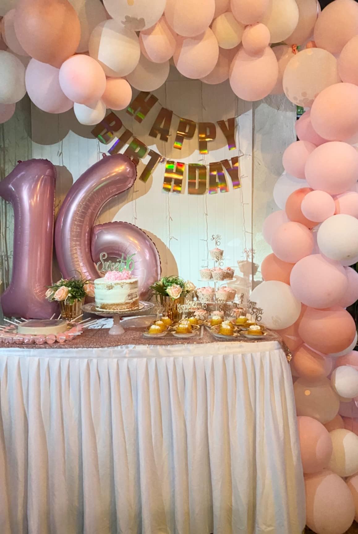 Enyeopd Pink 40in Number Balloons – Birthday Milestones & Party Decor