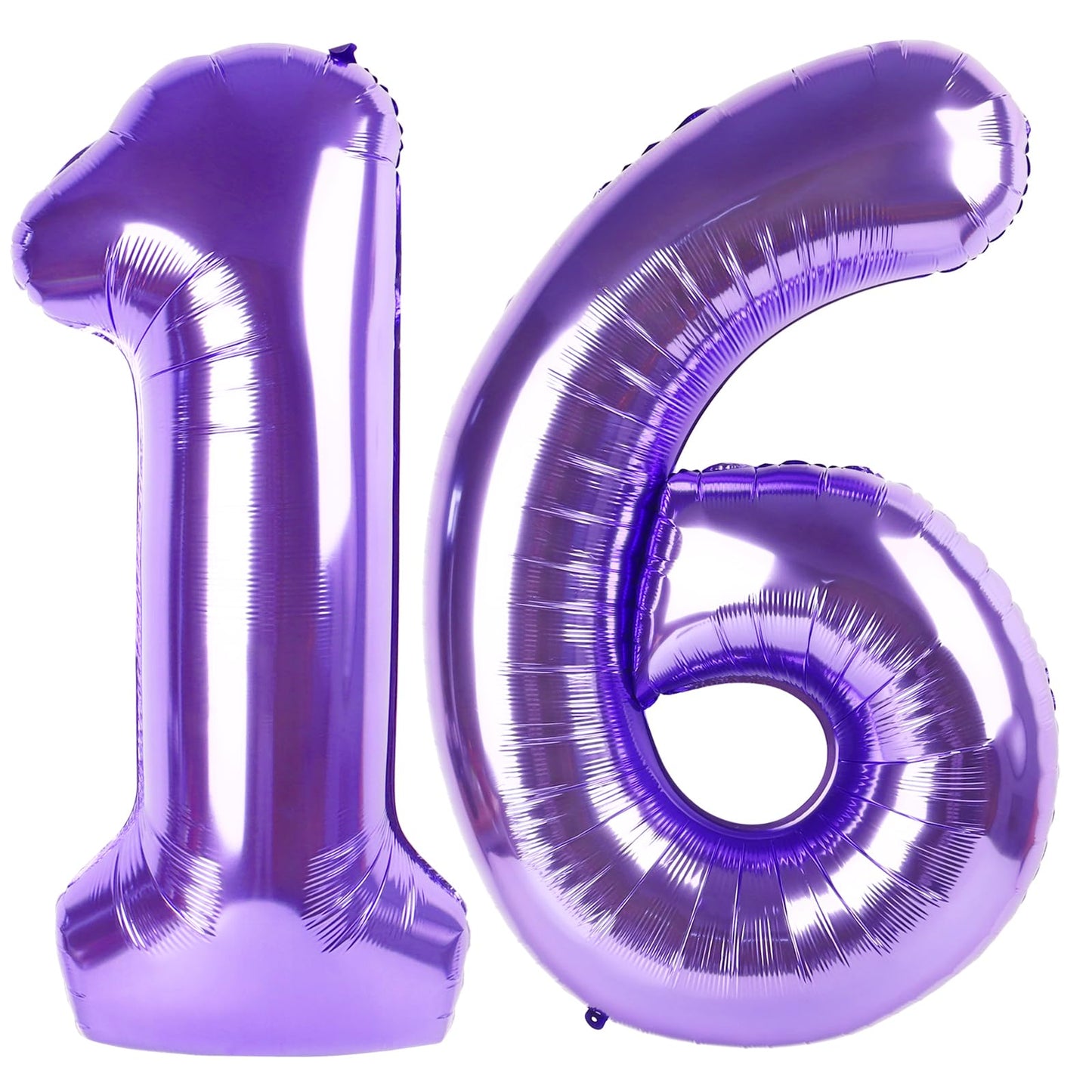 Enyeopd Purple Sweet 16 Balloon – 40-Inch Birthday Numeral Balloon for 16th Celebrations, Weddings & Parties