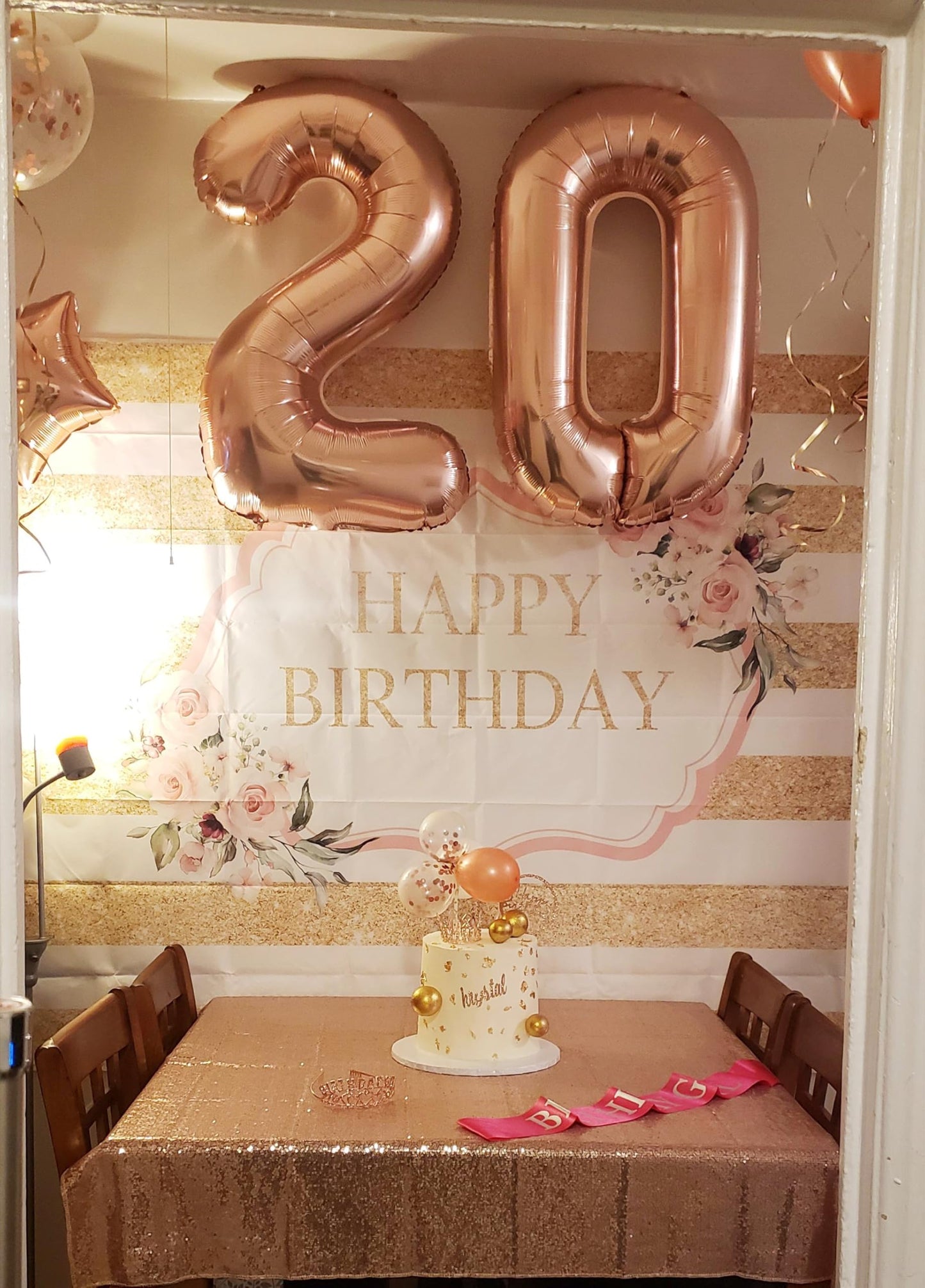 Enyeopd Rose Gold Number 10 Balloon – 40-Inch Party Decor for 10th Birthday & Milestones