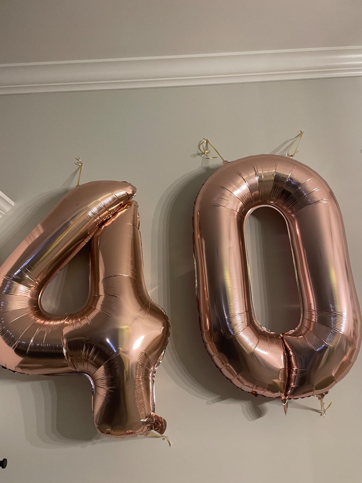 Enyeopd Number 14 Balloon – 40-Inch Rose Gold Birthday Numerals for 14th Party