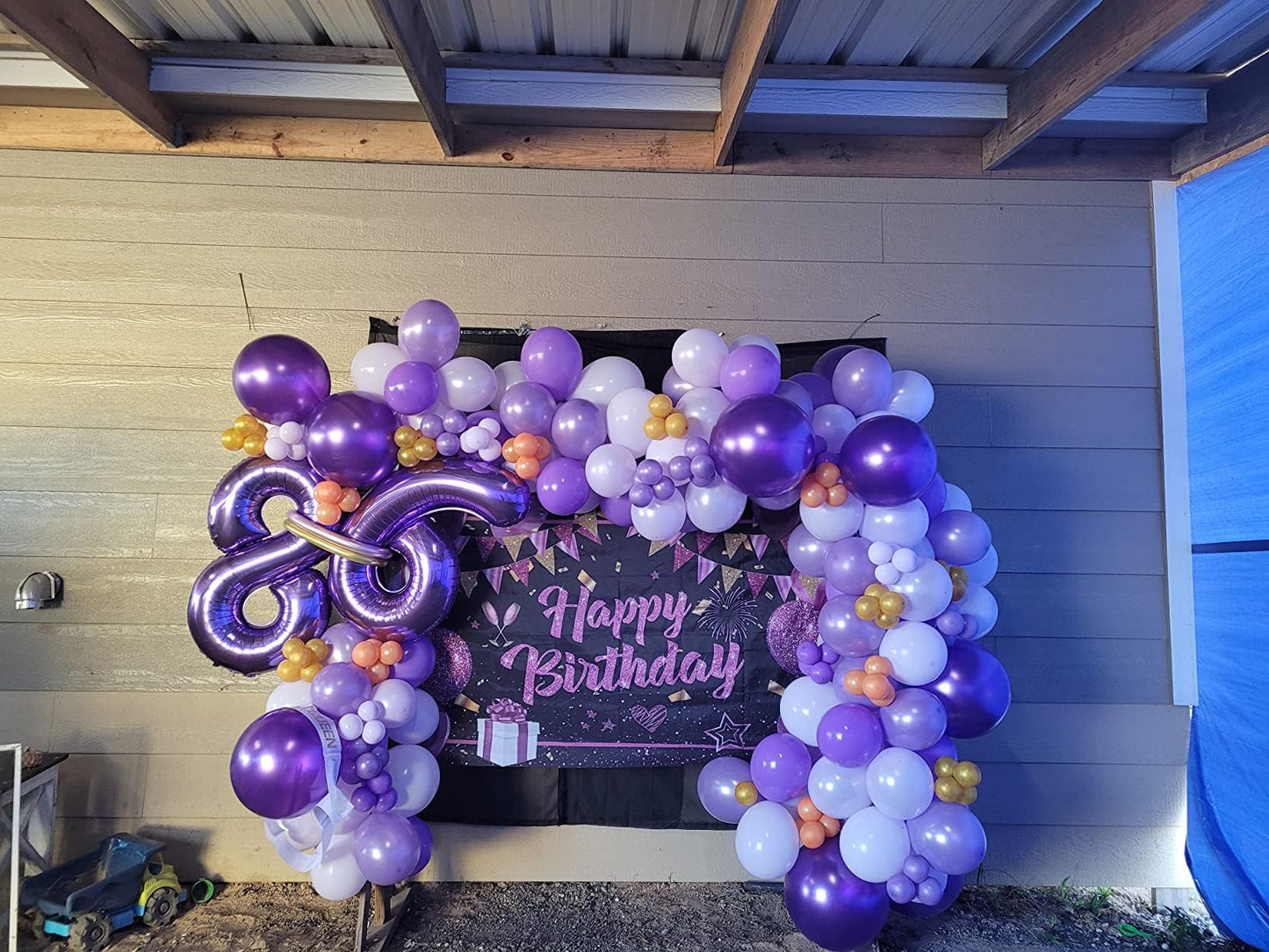 Enyeopd Number 60 Balloon - 40 Inch Purple Birthday Decor for 60th Celebrations