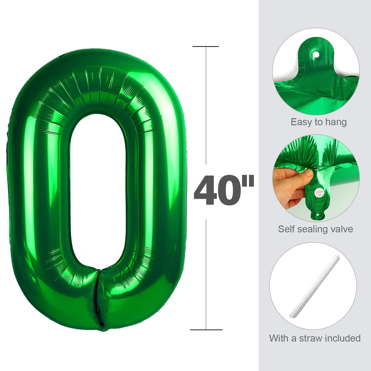 Enyeopd 40-Inch Number Balloons – 6th & 7th Birthday Decor, Milestone Numbers for 6th, 16th, 26th, 60th, 2026 Celebrations