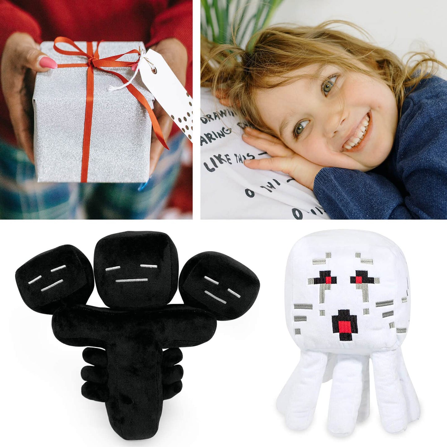 EOHX Wither Storm Plush Ghast – Soft Cartoon Plush Toy for Kids & Fans