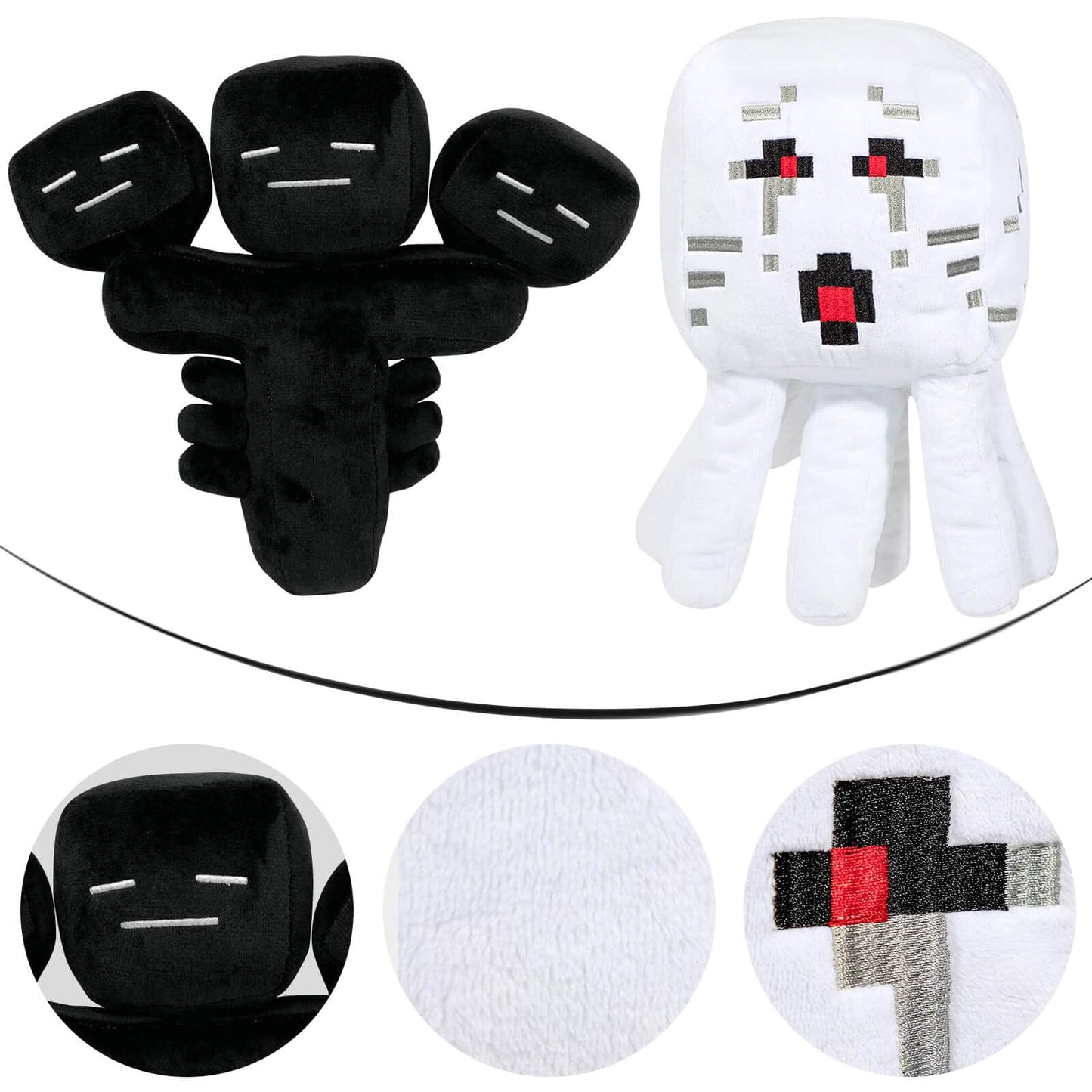 EOHX Wither Storm Plush Ghast – Soft Cartoon Plush Toy for Kids & Fans