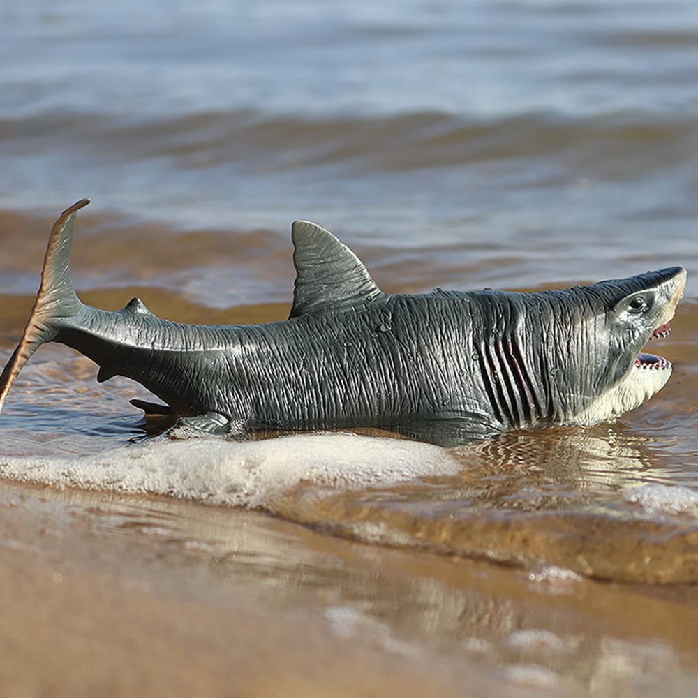 EOIVSH Large Megalodon Shark Toy – Realistic Ocean Figure for Play, Bath, and Cake Topper