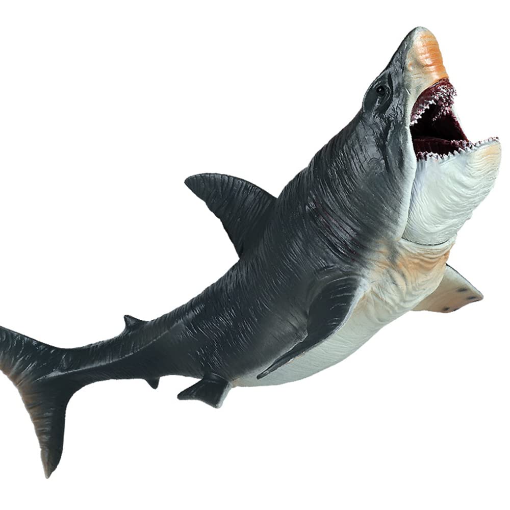 EOIVSH Large Megalodon Shark Toy – Realistic Ocean Figure for Play, Bath, and Cake Topper