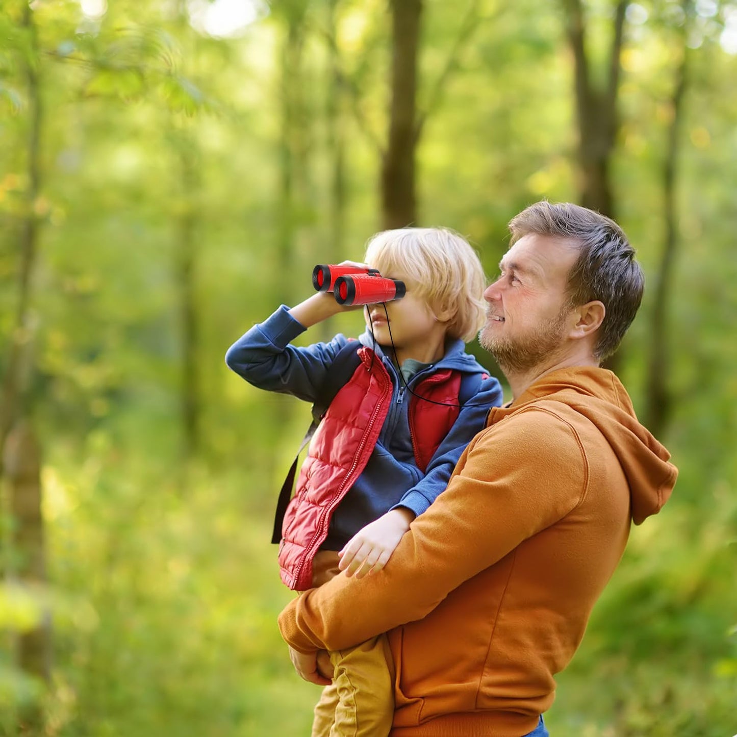 Eorbow 20 Pack Kids Binoculars with Compass & Neck Strap - Colorful Outdoor Exploration Toy