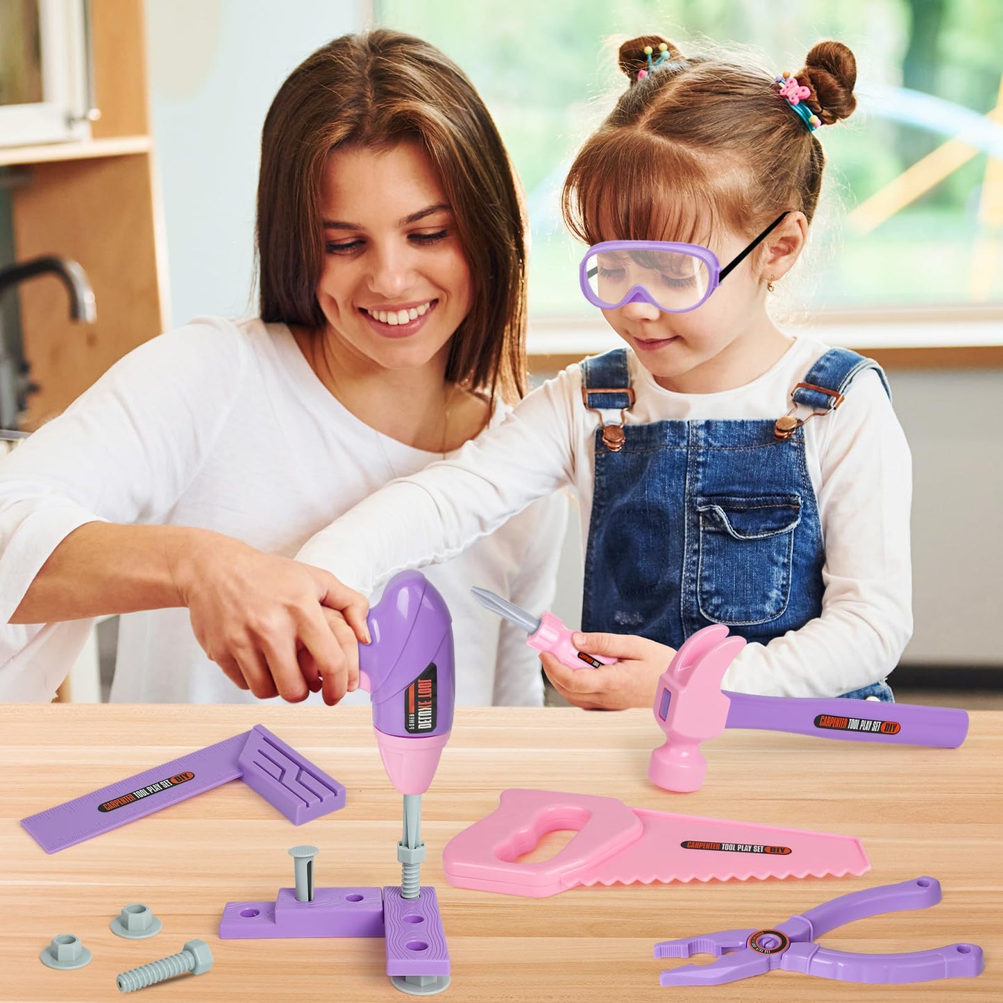 EP EXERCISE N PLAY Kids Tool Set — Toy Drill, Toolbox & Tools for Toddlers