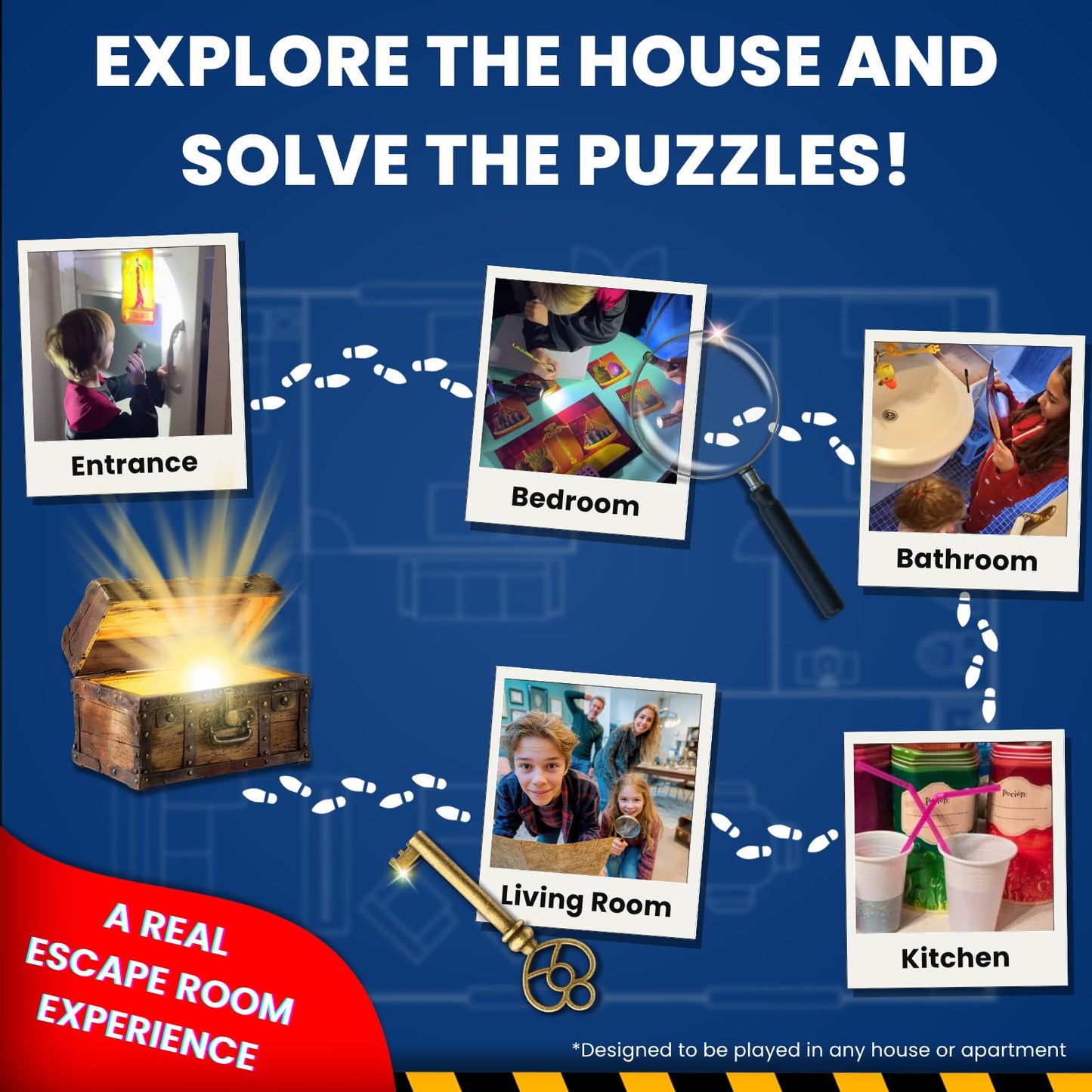 EPIC ENIGMAS Harry Magic Escape Room Board Game – Ages 5–12, 1–5 Players