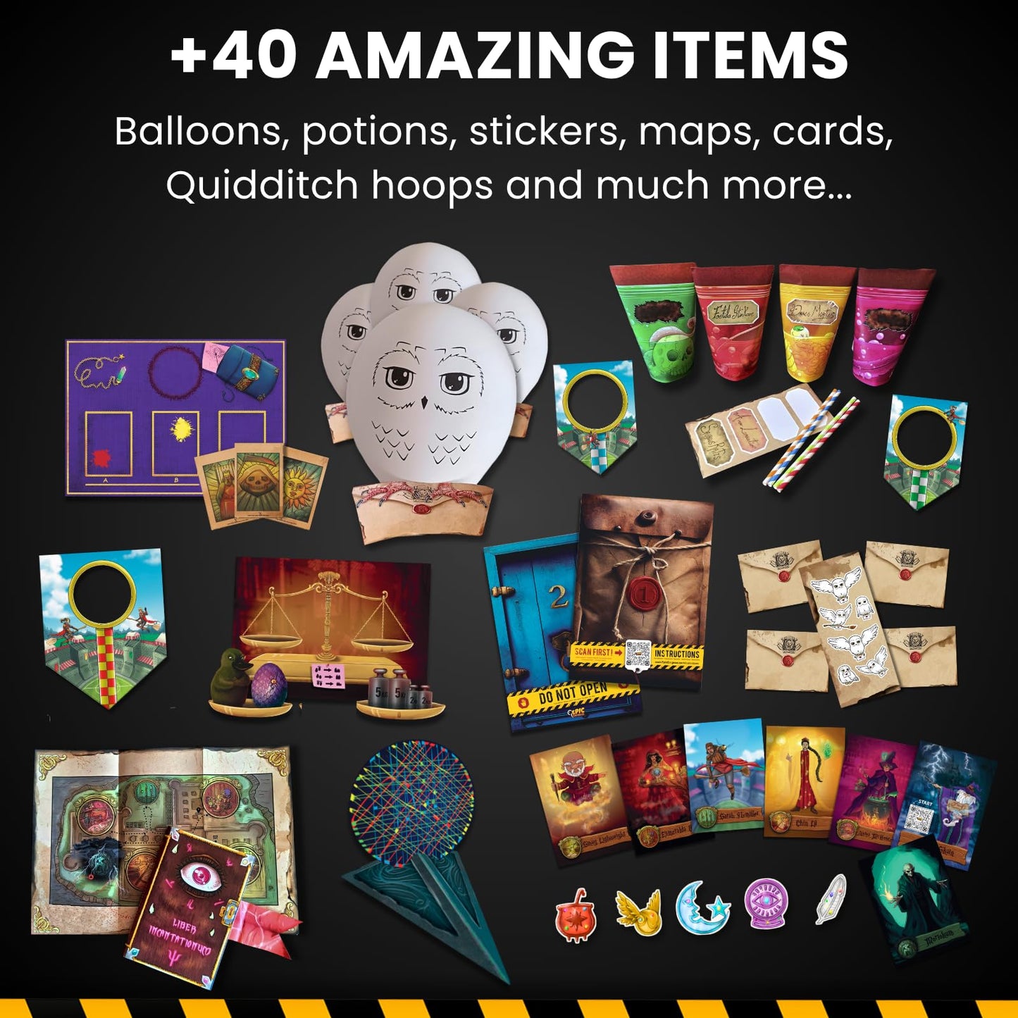 EPIC ENIGMAS Harry Magic Escape Room Board Game – Ages 5–12, 1–5 Players