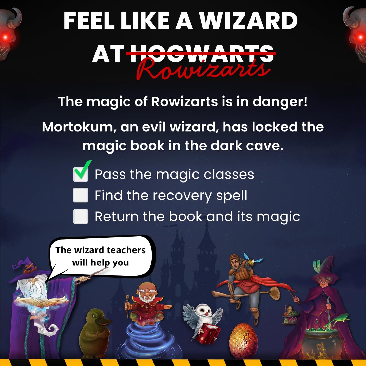 EPIC ENIGMAS Harry Magic Escape Room Board Game – Ages 5–12, 1–5 Players