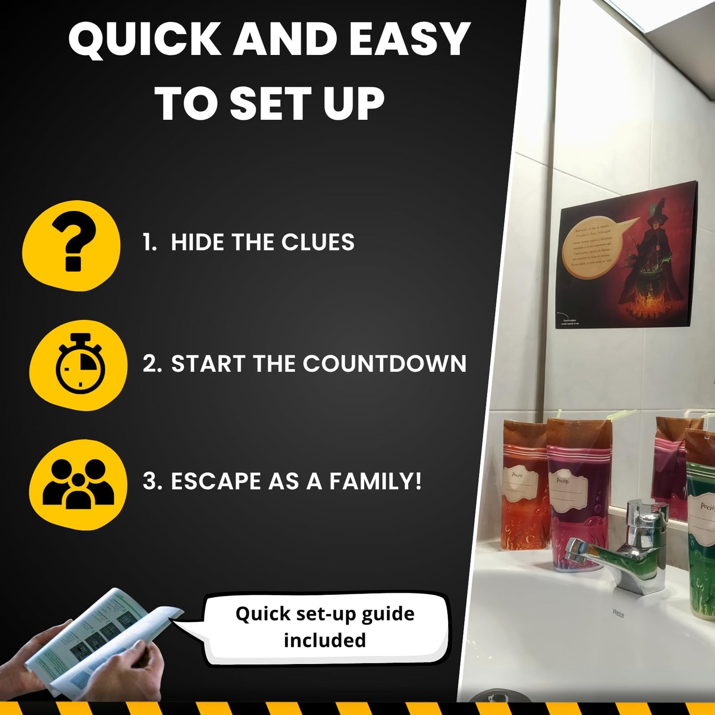 EPIC ENIGMAS Harry Magic Escape Room Board Game – Ages 5–12, 1–5 Players